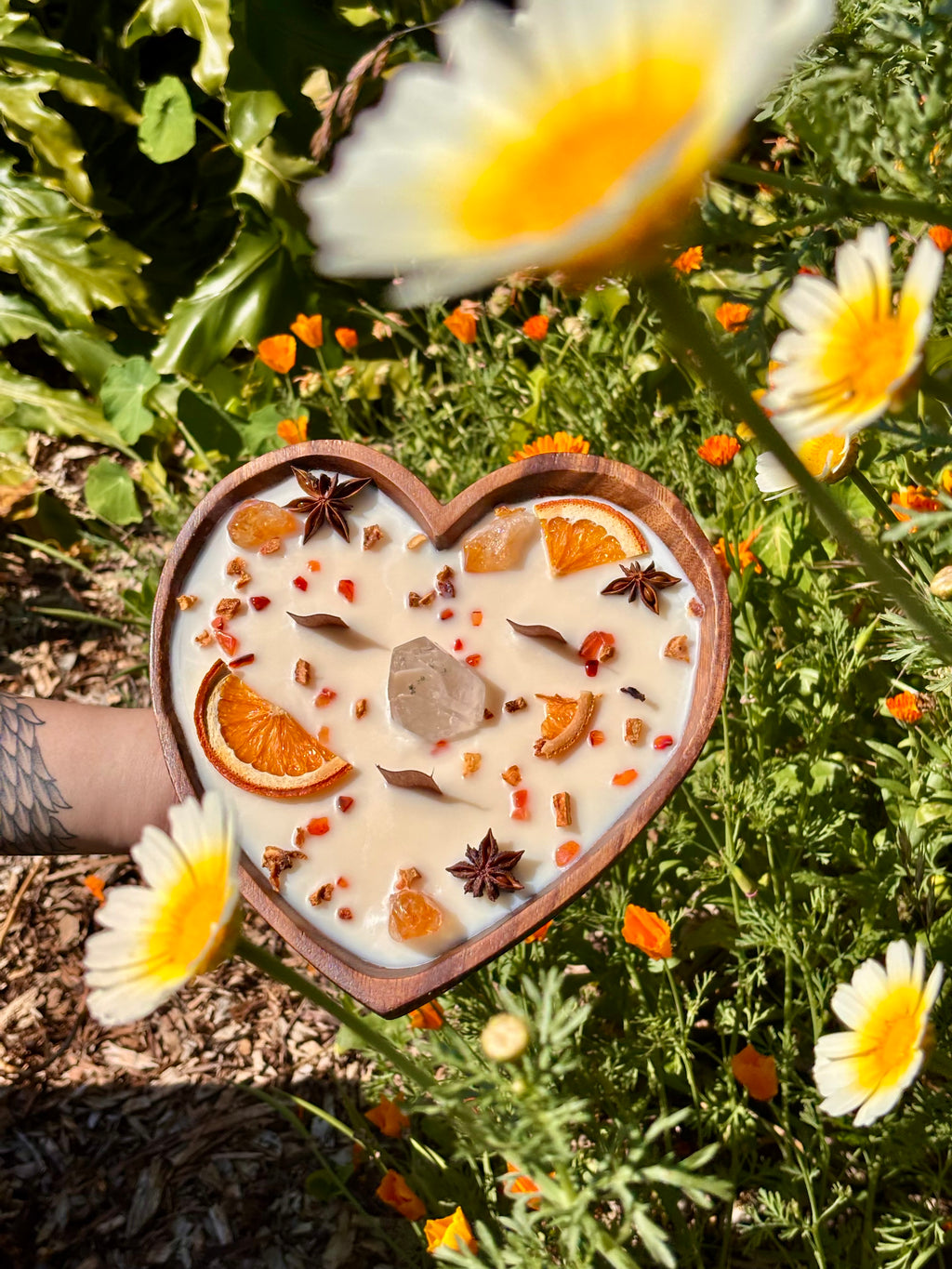 Wassail Heart Candle - 3-Wicks