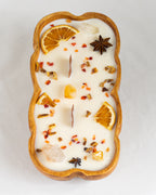Wassail Ribbed Candle - 2 Wick