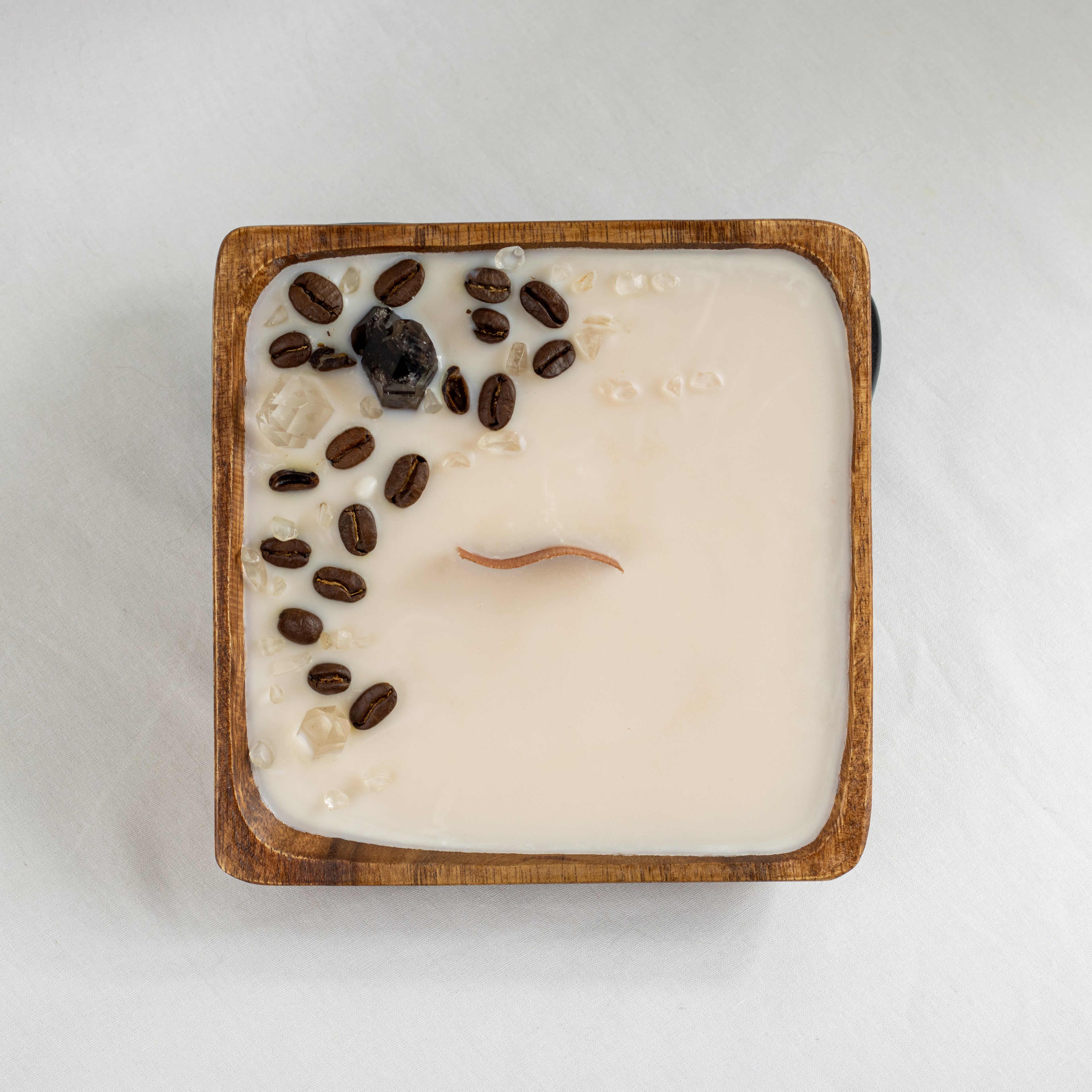 Coffee & Croissant Square Candle