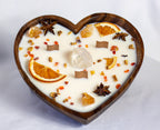 Wassail Heart Candle - 3-Wicks