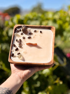 Coffee & Croissant Square Candle